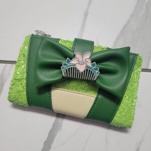 Disney loungefly sequin wallet  Mulan Bow glitter Princess